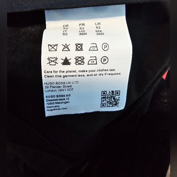 Hugo Boss Men's Modern-Fit Wool Superflex Suit Separate Pants size 36R Dark Blue - Picture 5 of 8